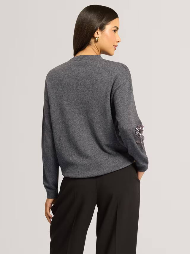 Ted Baker Enirah Wool Blend Jumper Grey