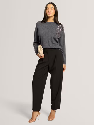 Ted Baker Enirah Wool Blend Jumper Grey