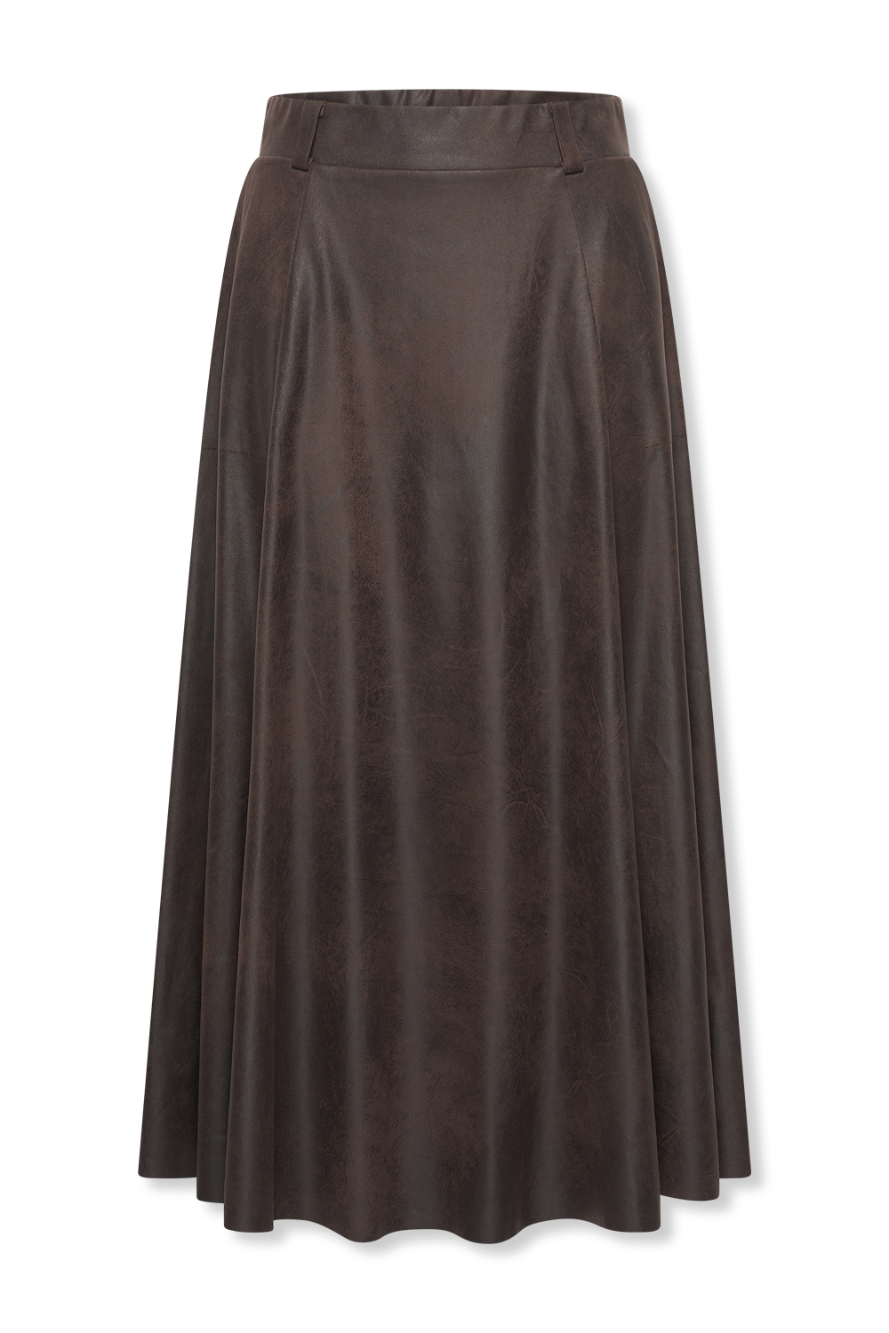 Helena Hart Lizzy Biker Leather Look Rok Bruin