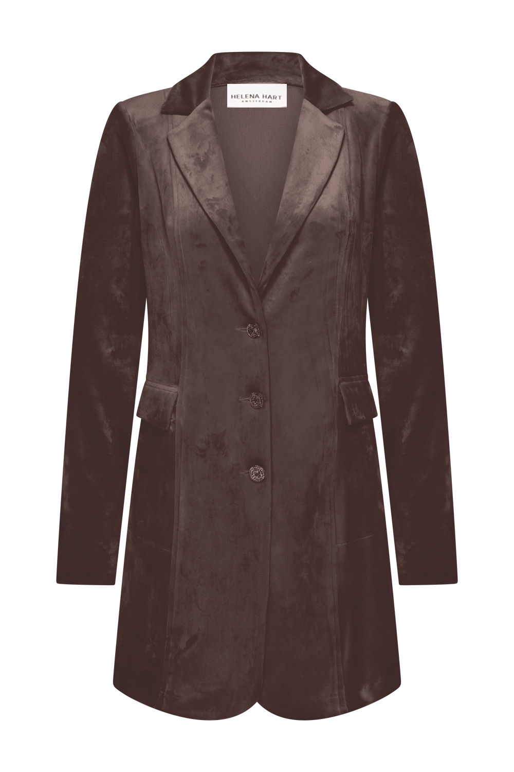 Helena Hart Blazer Tuxy velour choco