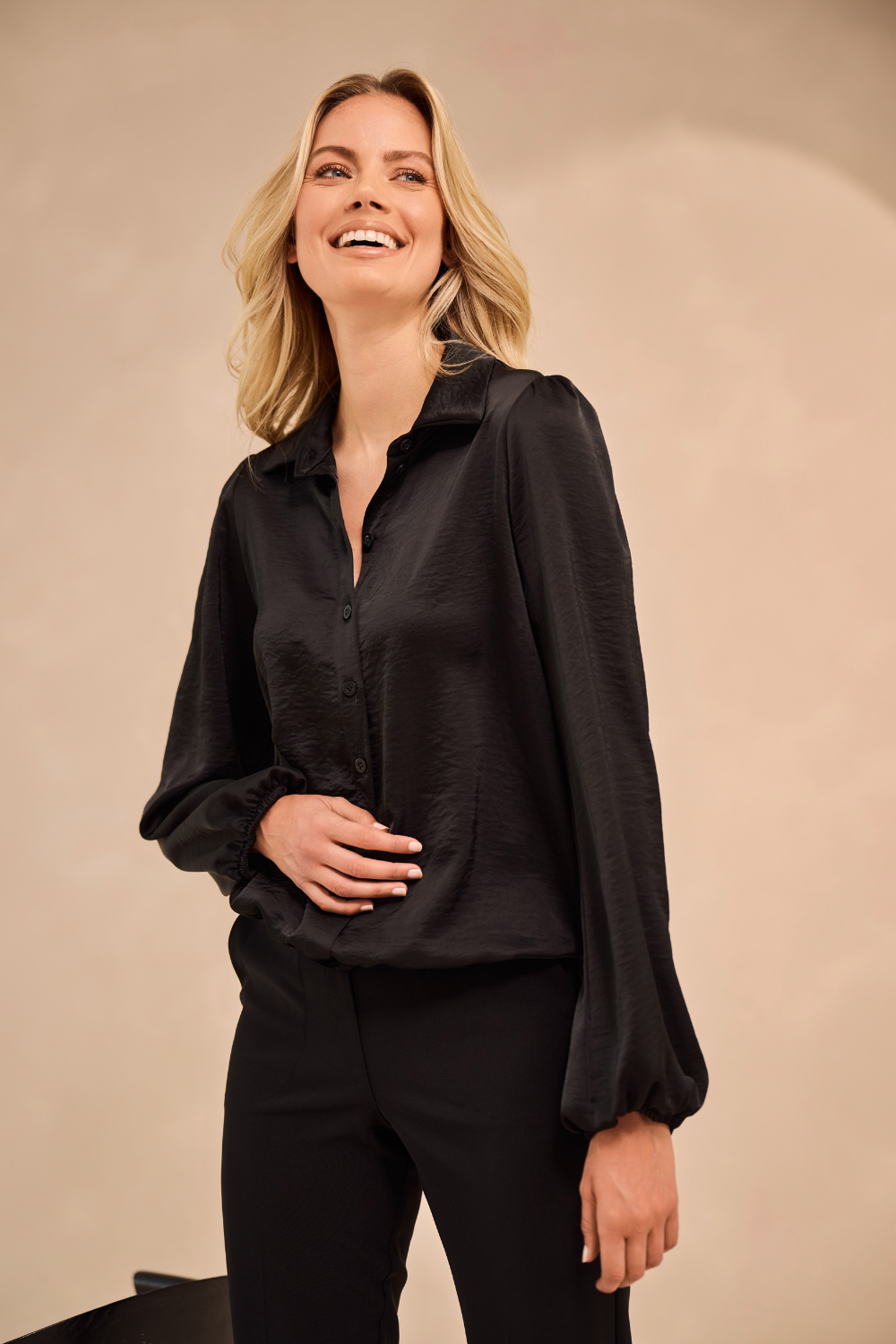 Helena Hart Blouse Fara zwart