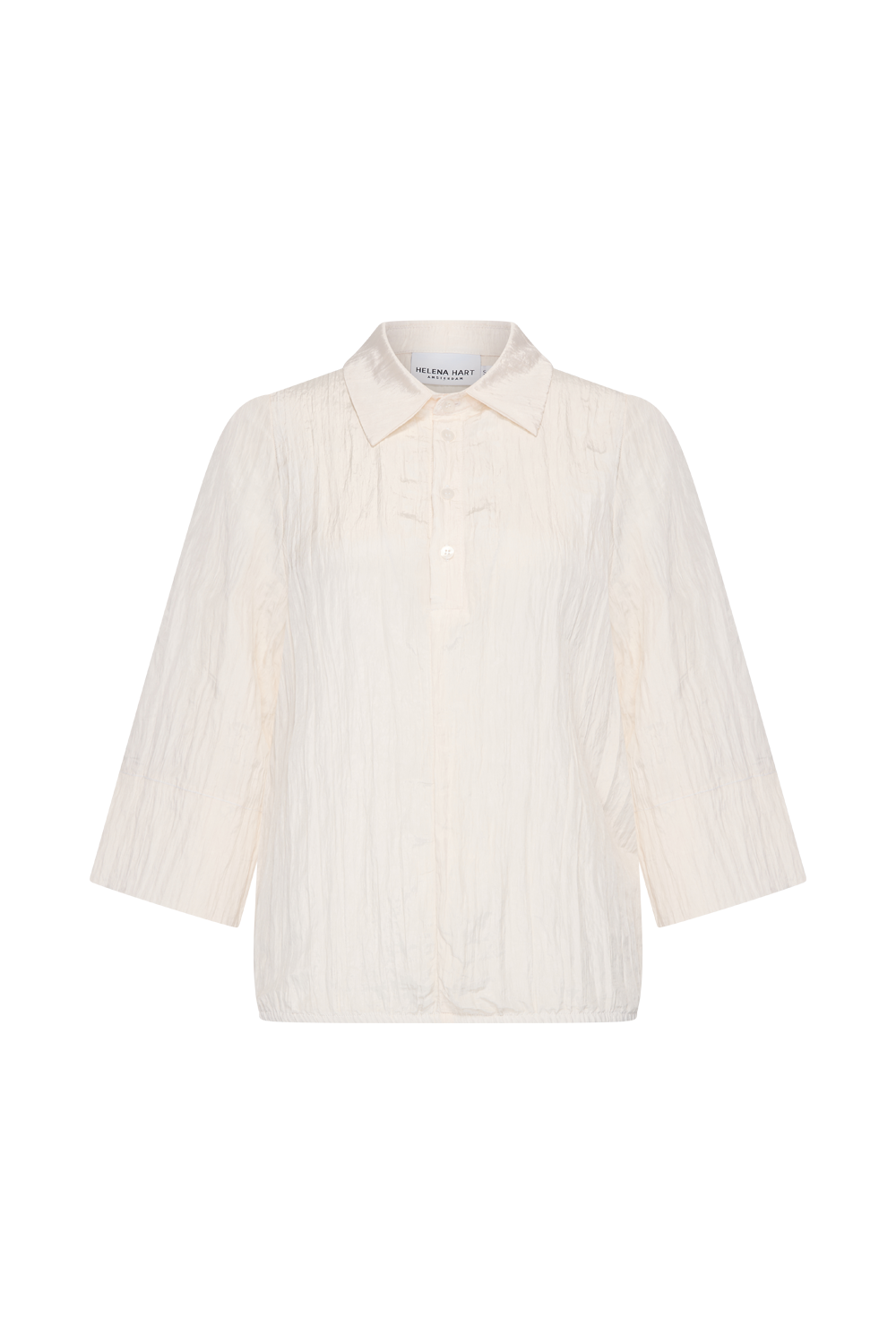 Helena Hart Blouse Polo Kreuk Ecru