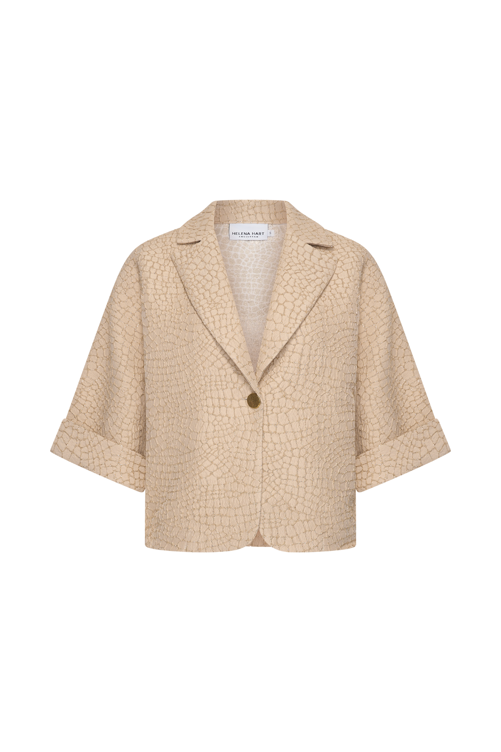 Helena Hart Blazer Pien Croco Sand