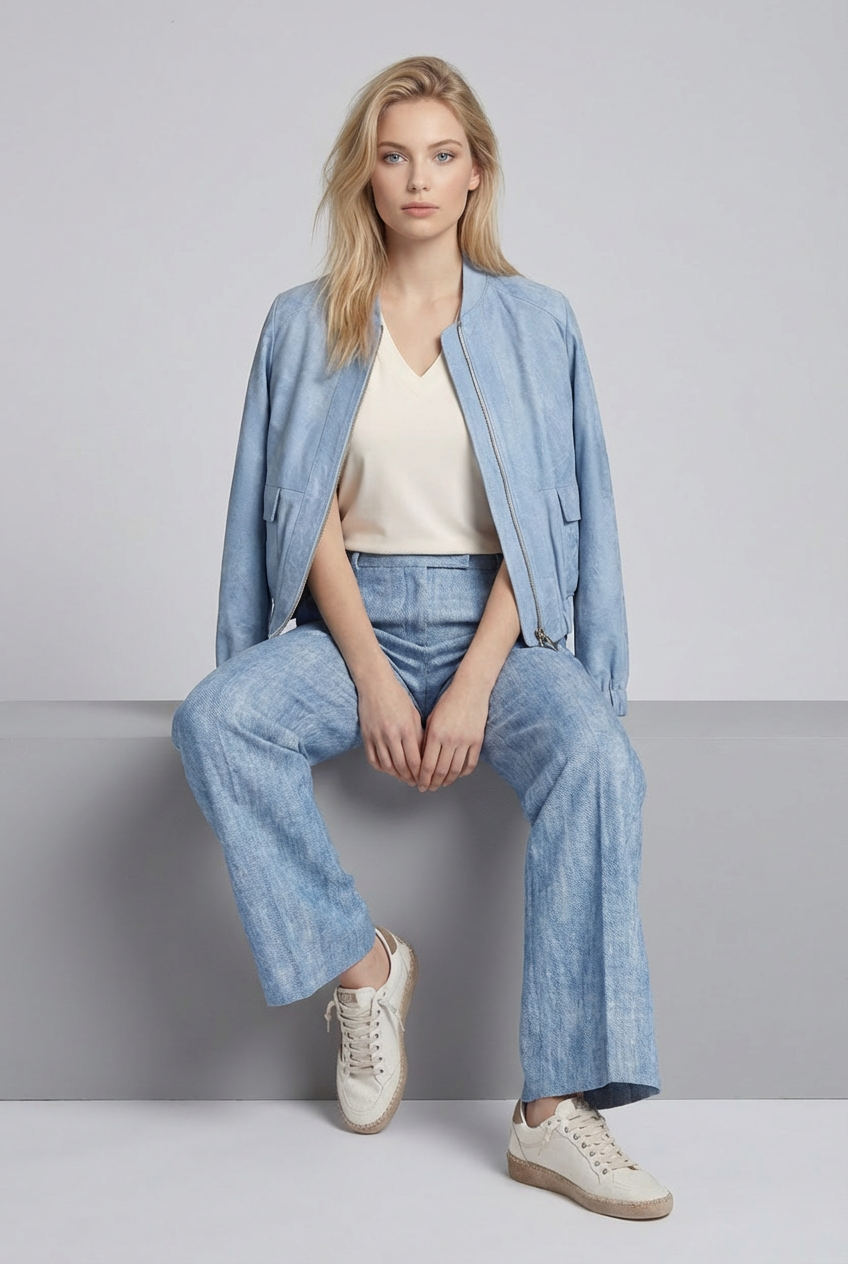 Helena Hart Broek Soul Lano Twill Blauw