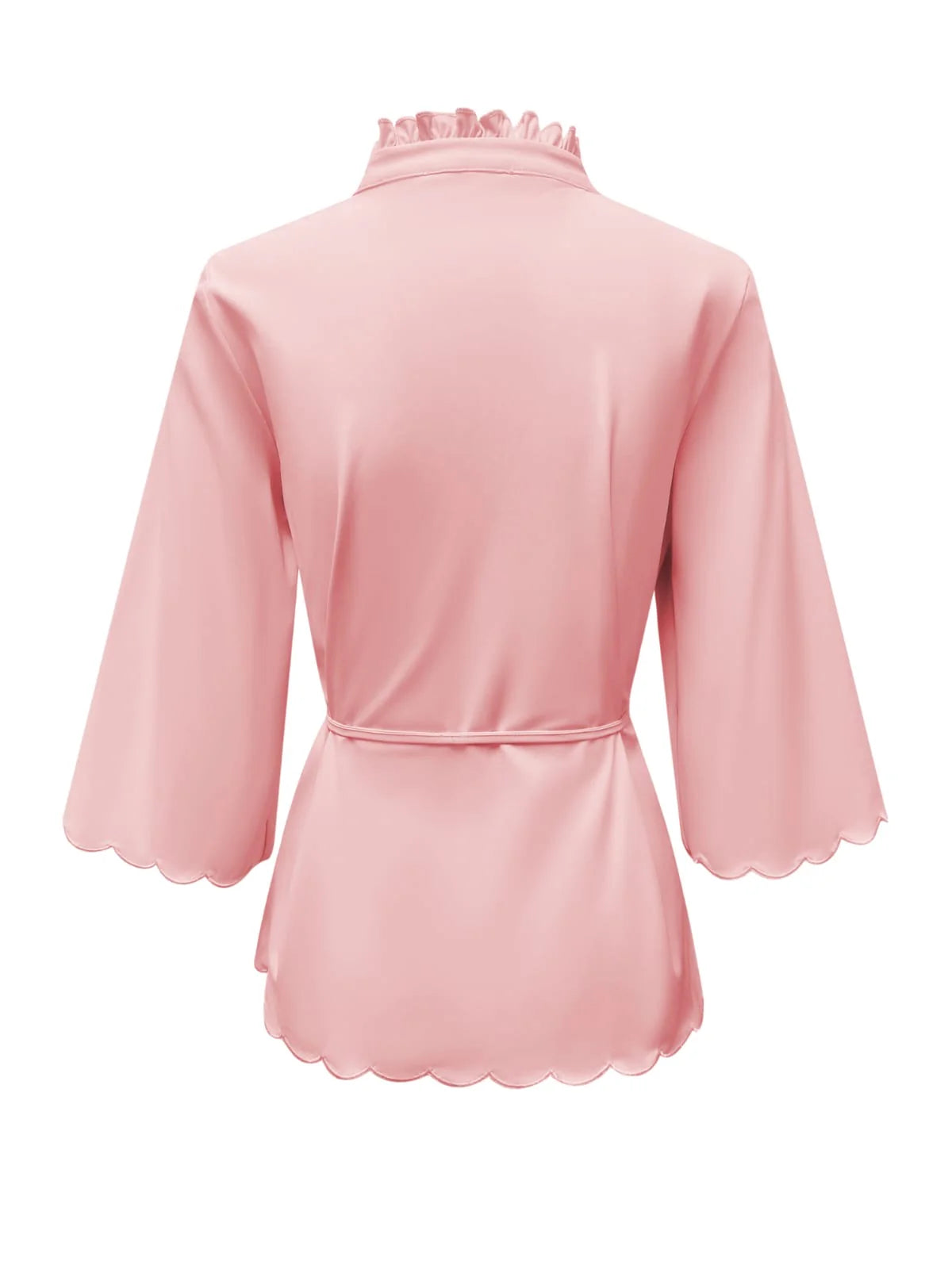 Triple Nine Blouse Ruffle Powder Pink