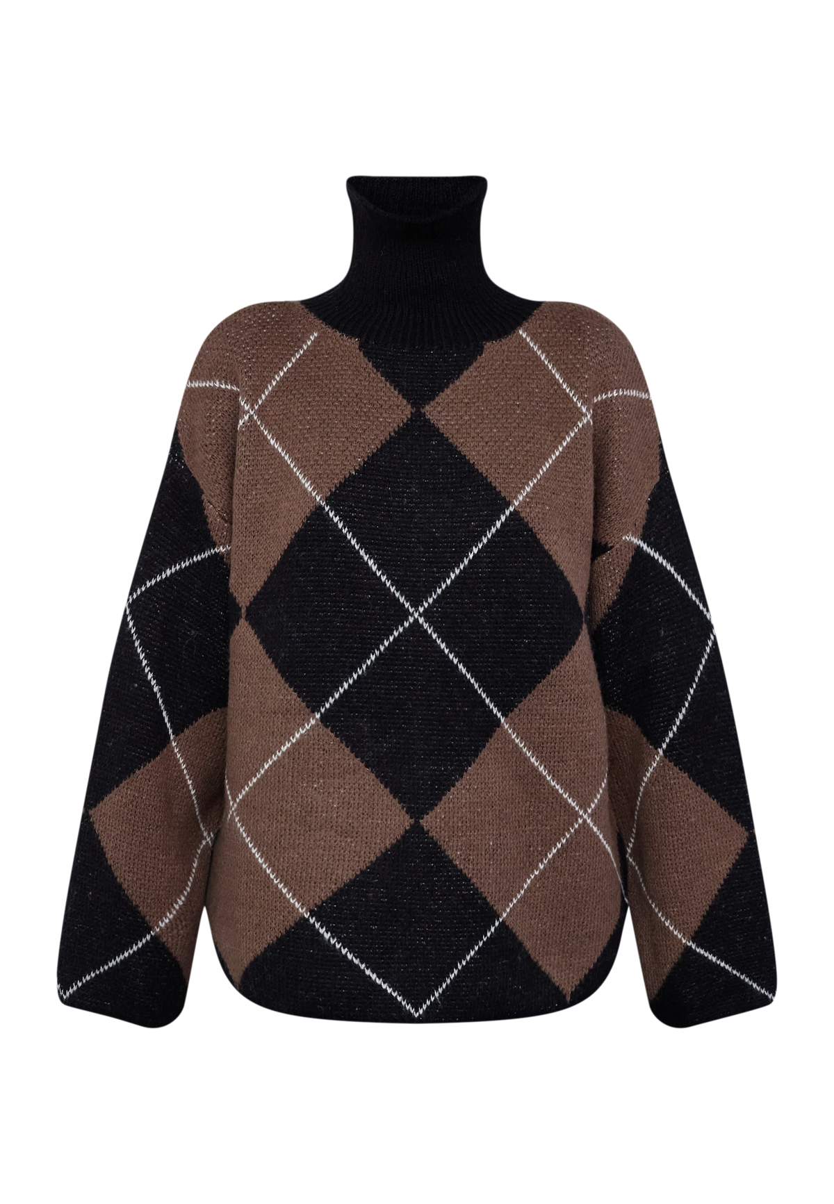 Sisterspoint Luna-PU Sweater Harlequin