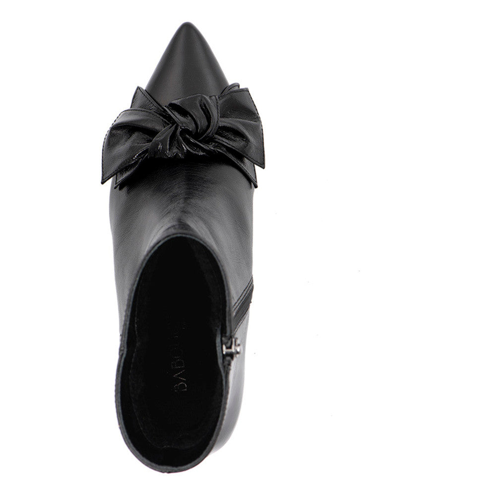 Babouche Trish Enkellaarsje zwart