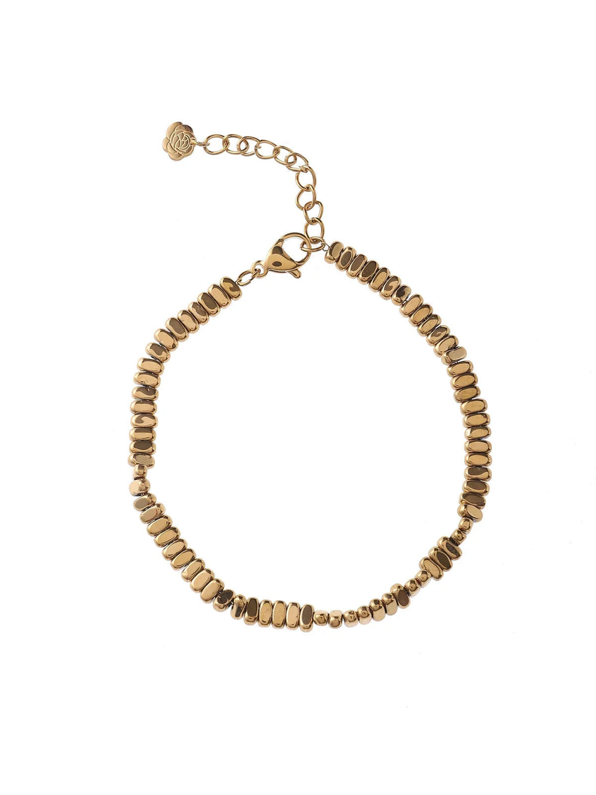 Rose & Camellia – Golden Squares Bracelet