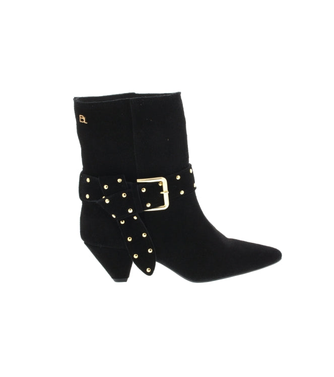 Babouche Anine enkellaarsje zwart