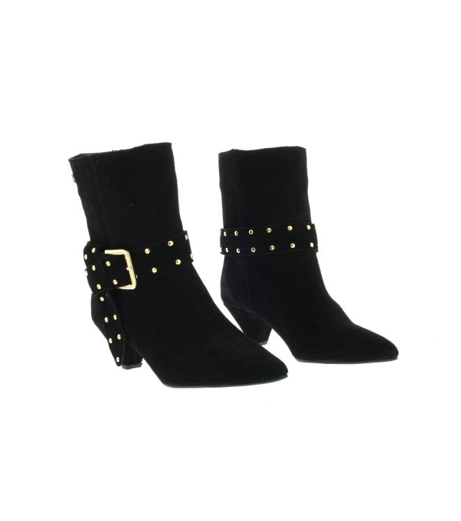 Babouche Anine enkellaarsje zwart