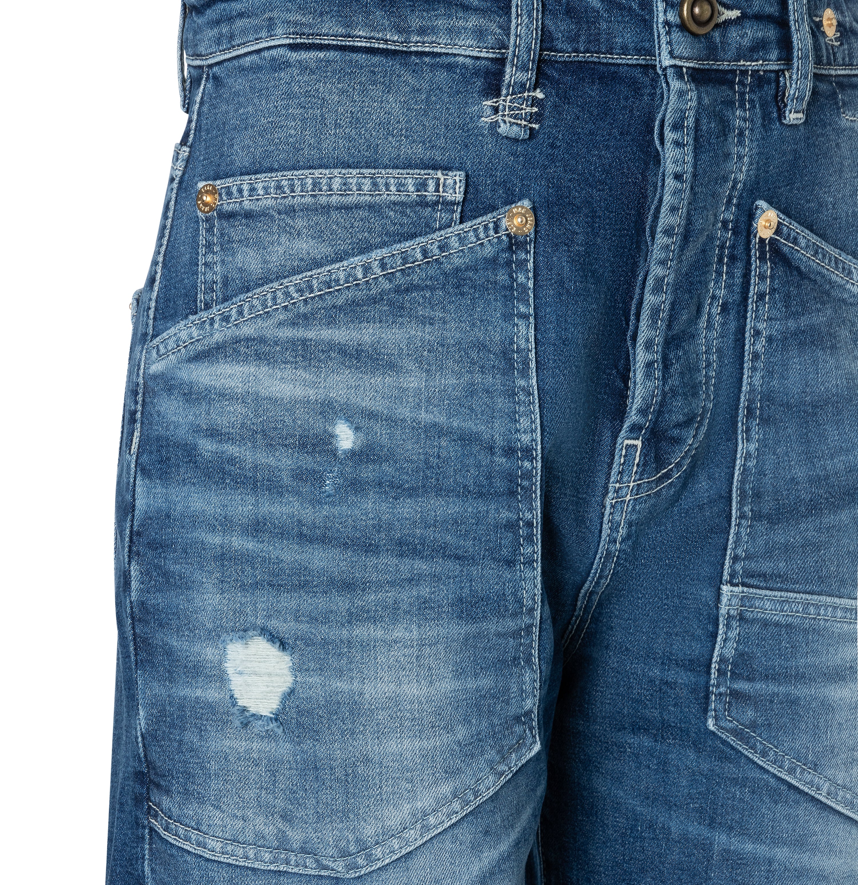 MAC Jeans Baggy Straight Tape – Modern Destroyed
