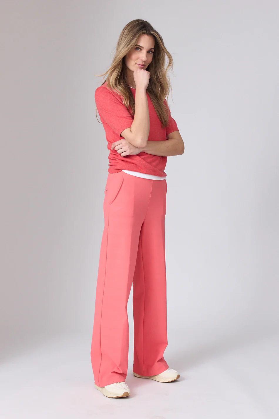 Corel Lily Pants Wide Coral Paradise