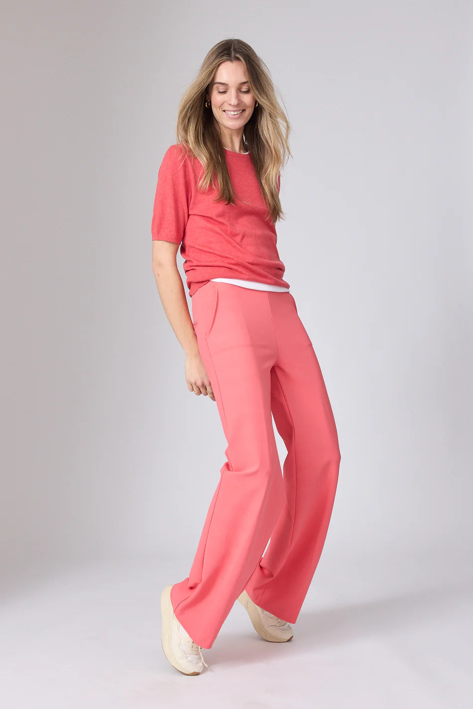 Corel Lily Pants Wide Coral Paradise