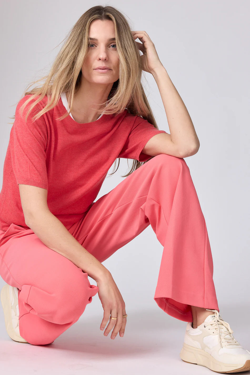 Corel Lily Pants Wide Coral Paradise