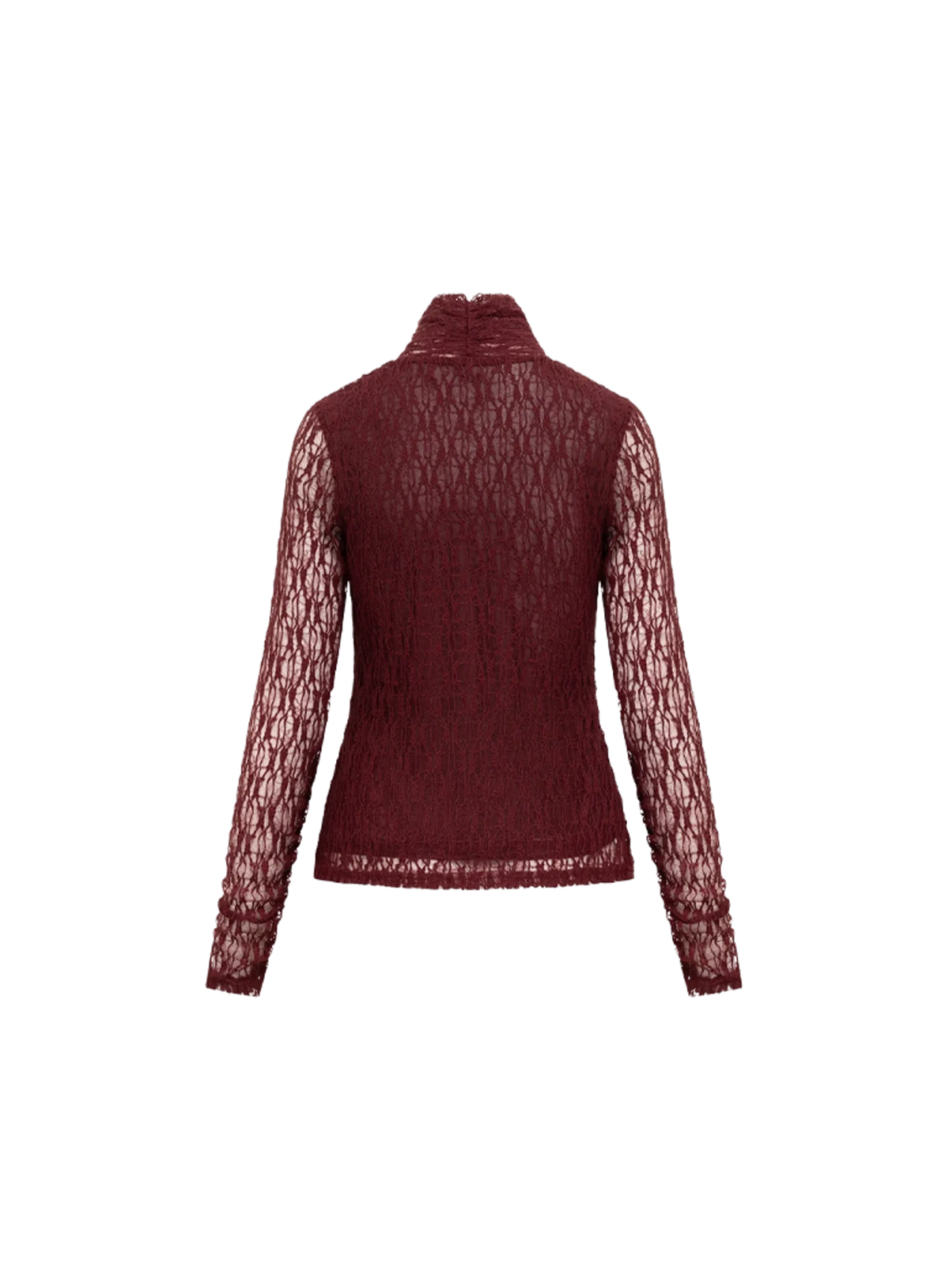 Label Dot Mahilia Top Burgundy