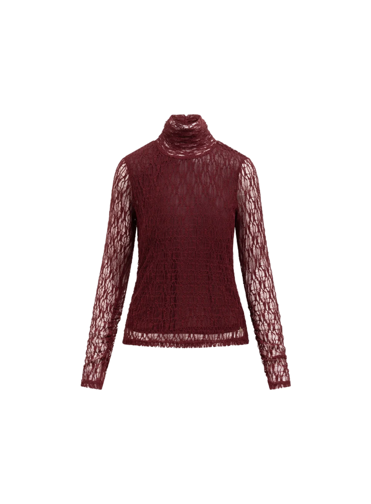 Label Dot Mahilia Top Burgundy