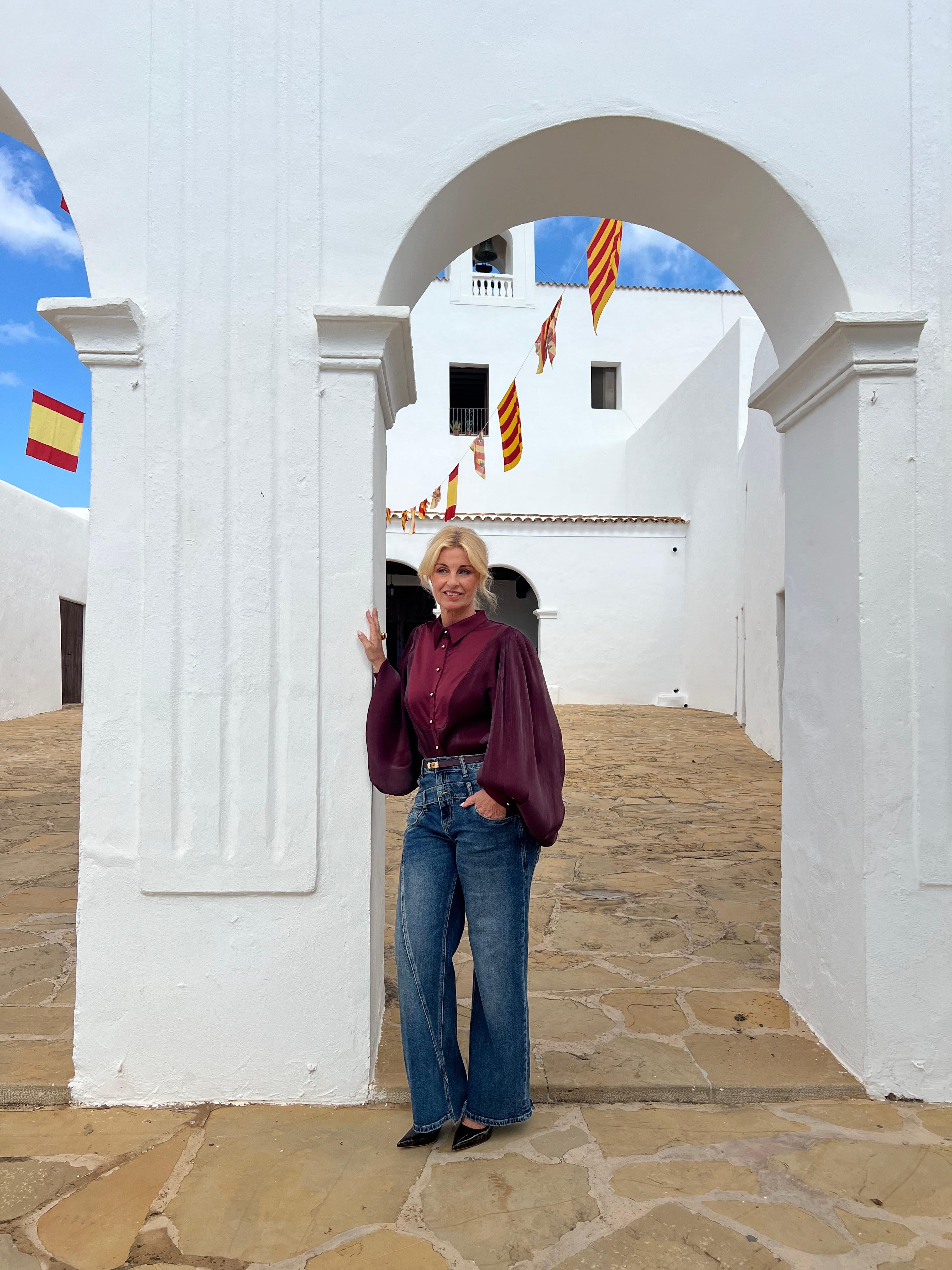 Access Body Blouse bordeaux