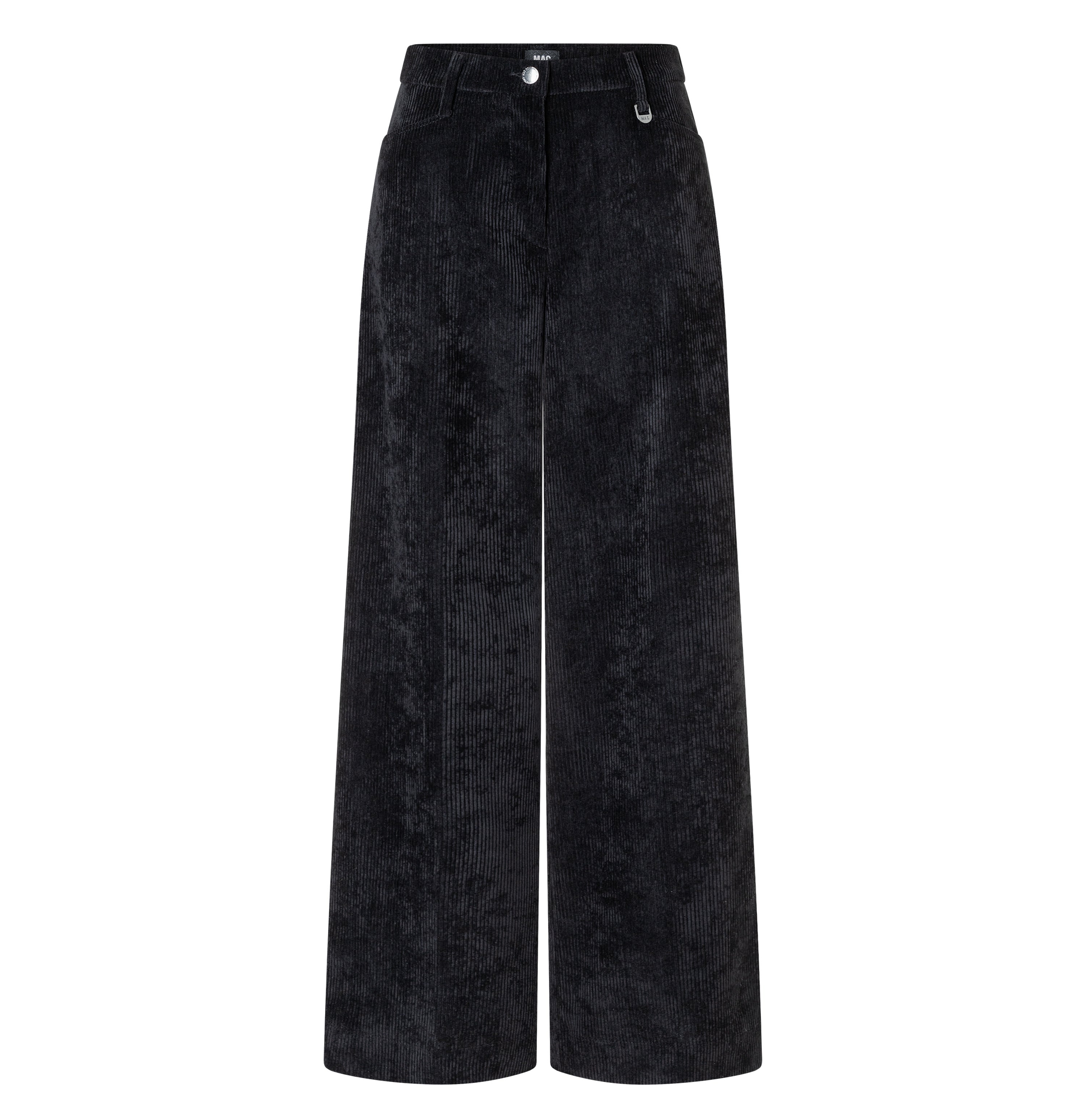 MAC Palazzo Corduroy Wide Leg Zwart