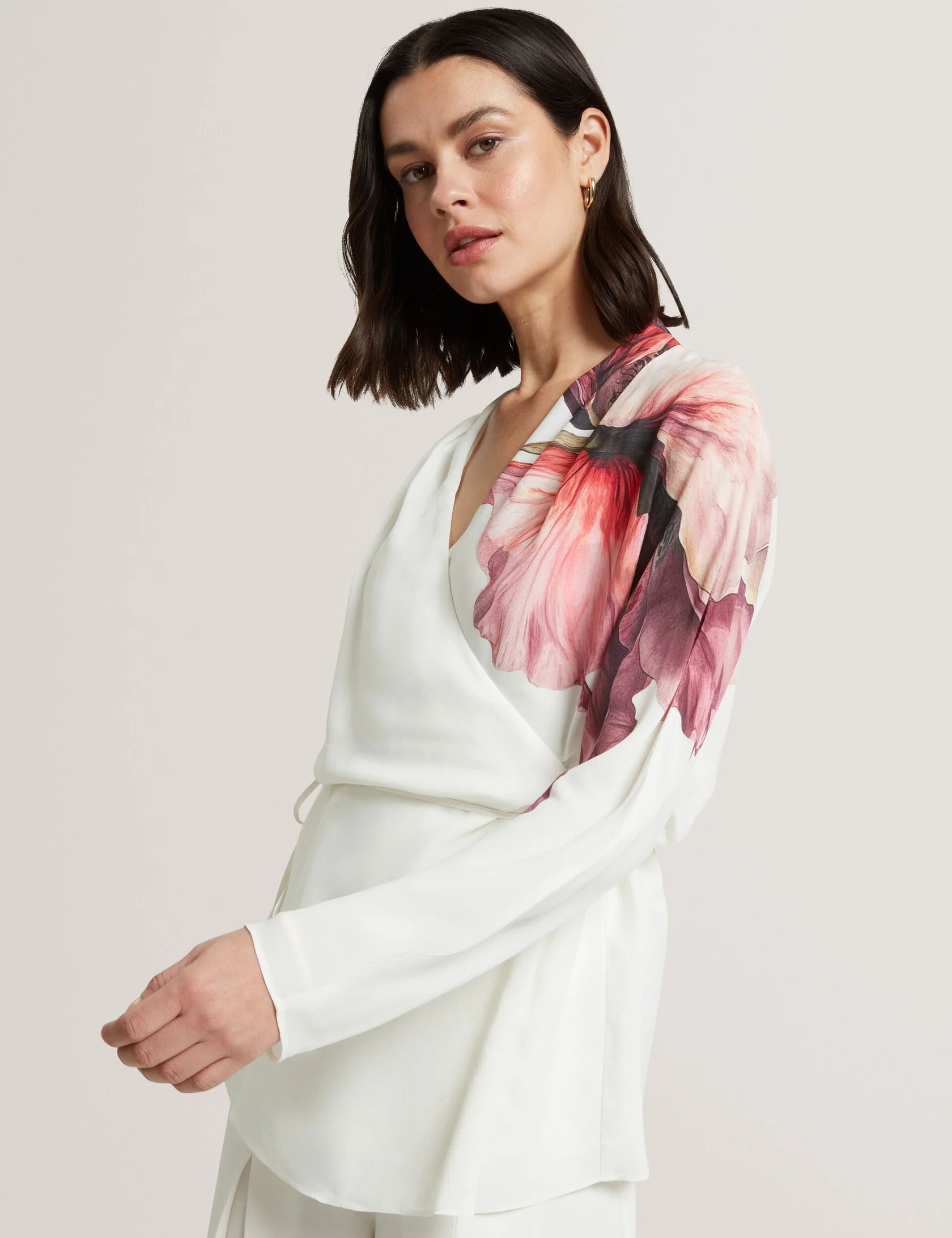 Ted Baker Joleene Floral Wrap Blouse