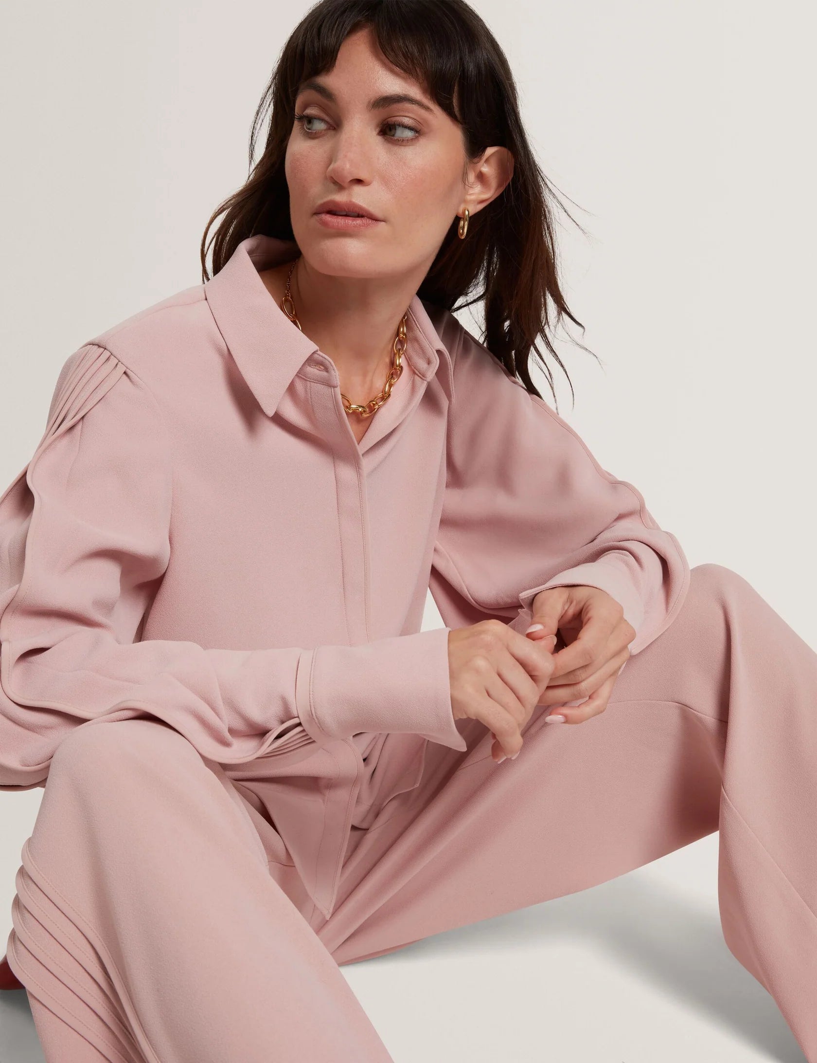Ted Baker Miriti Shirt Dusky Pink