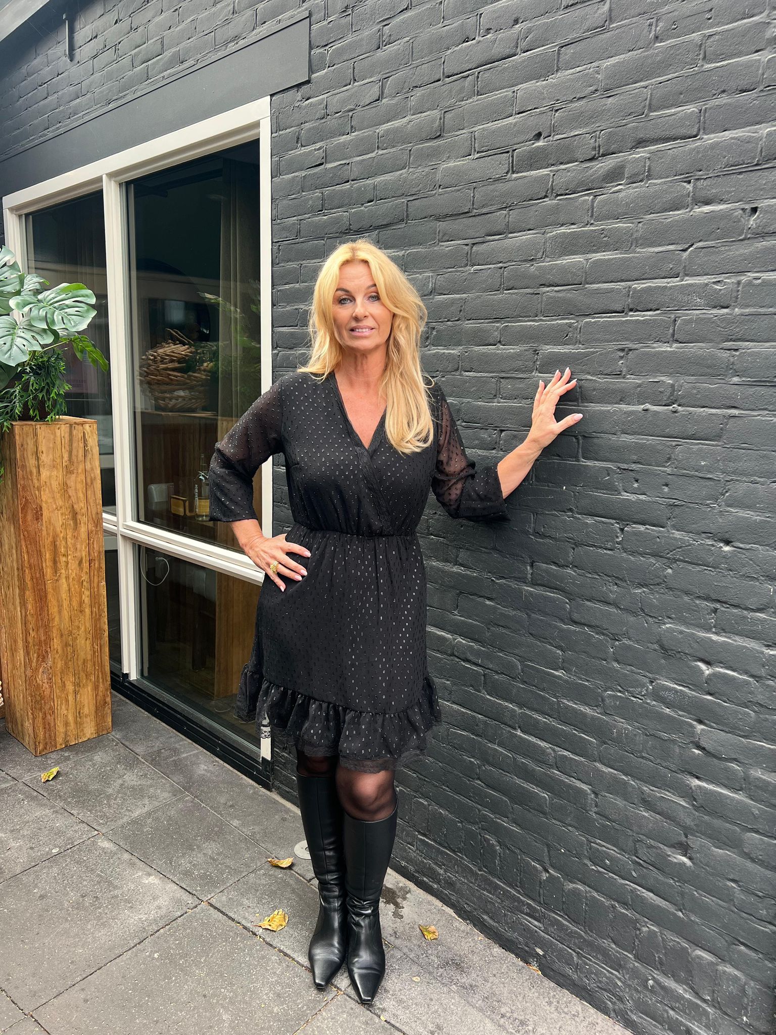 Sisterspoint Dress Uza zwart