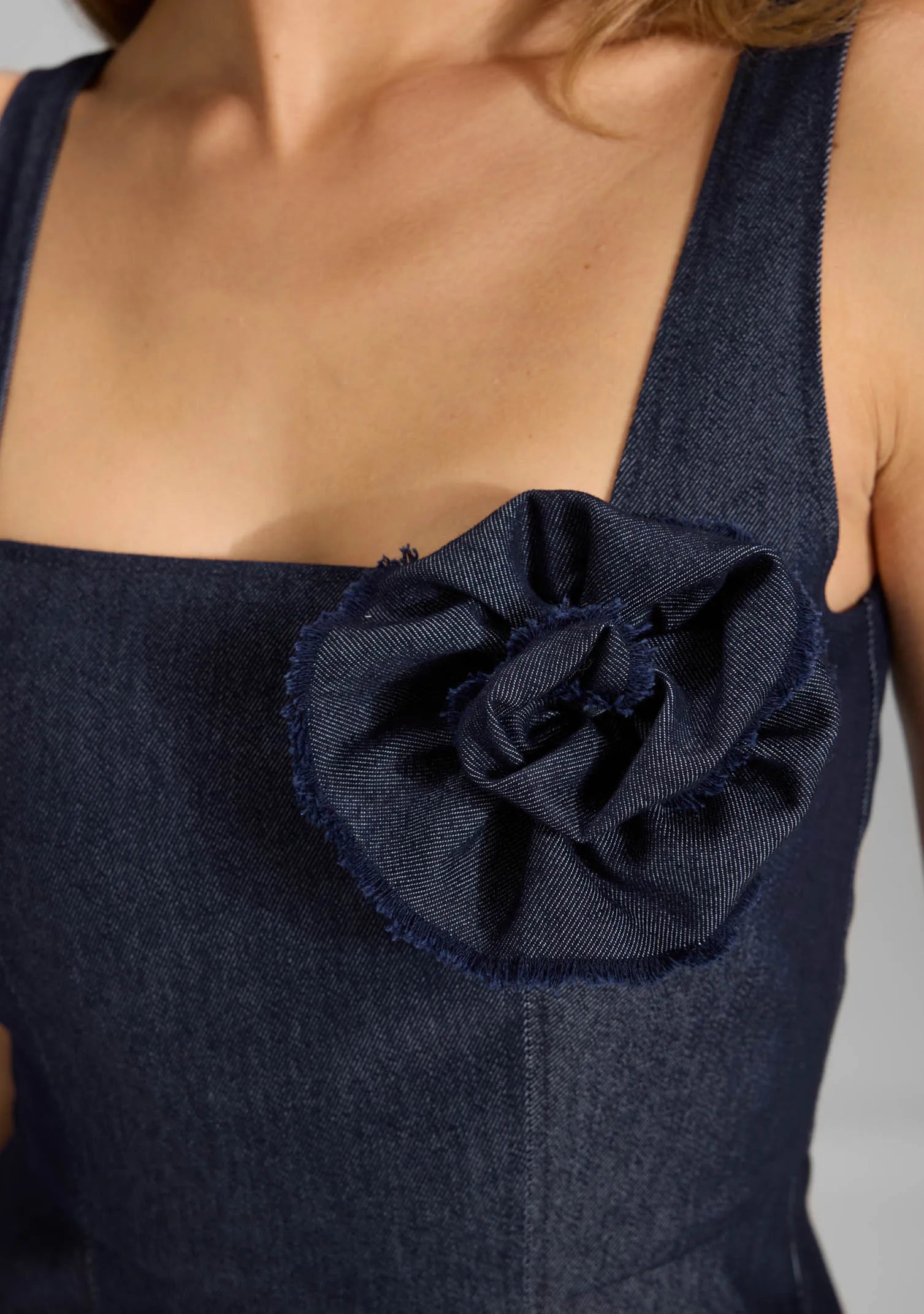 Swing Denim A-Line Jurk