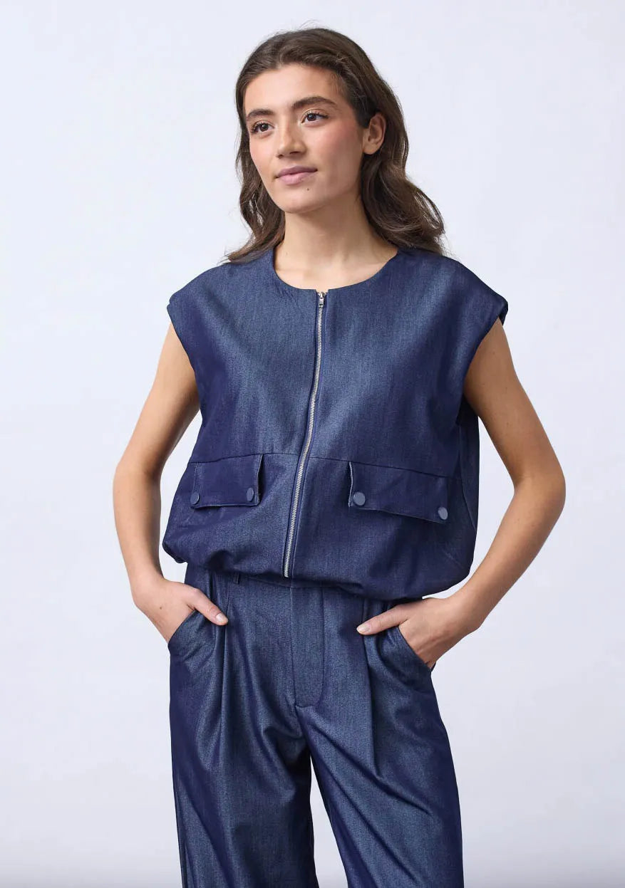 Sisterspoint Garwin Gilet Denim