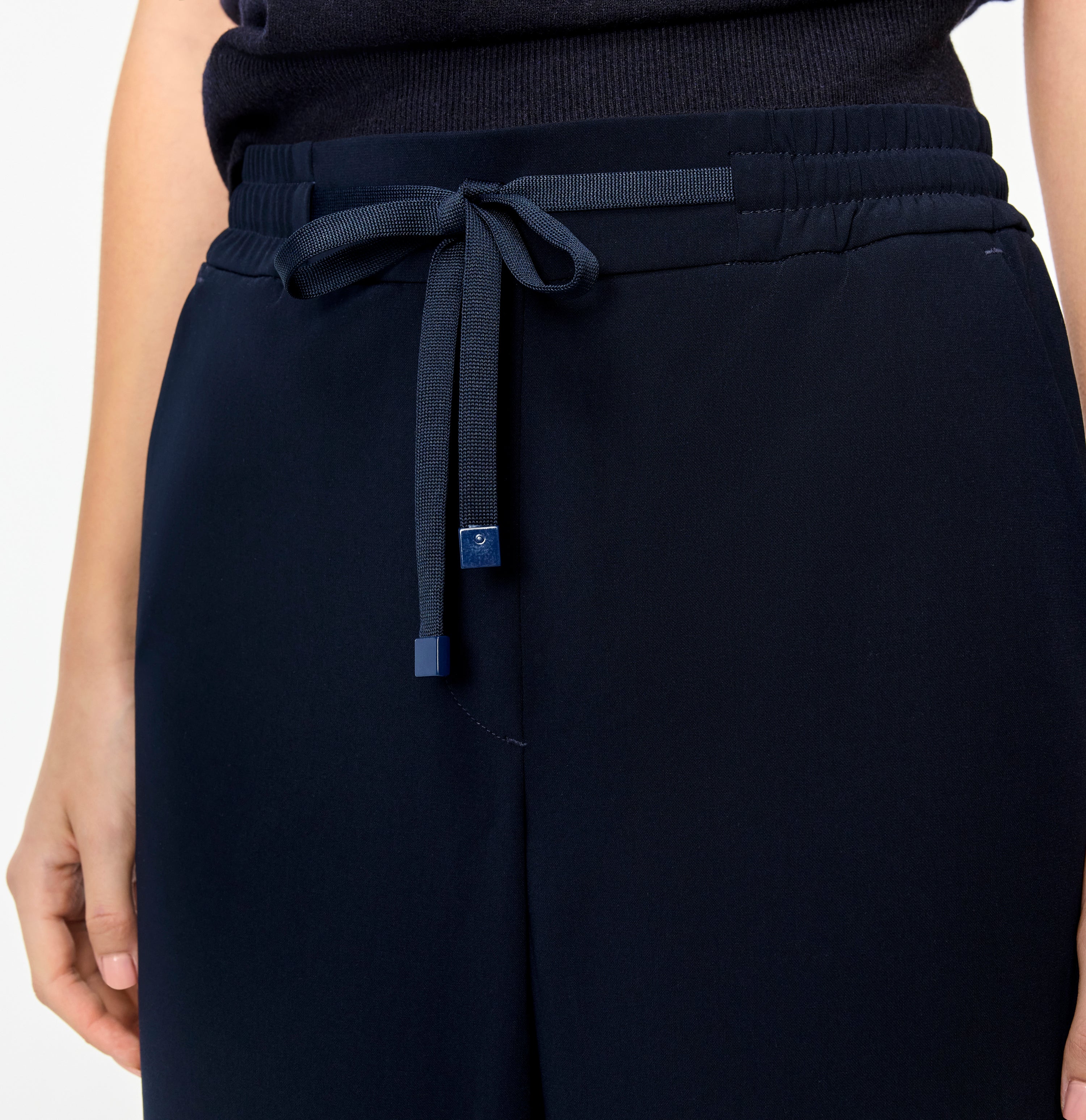MAC Christy Wideleg Broek – Dark Blue