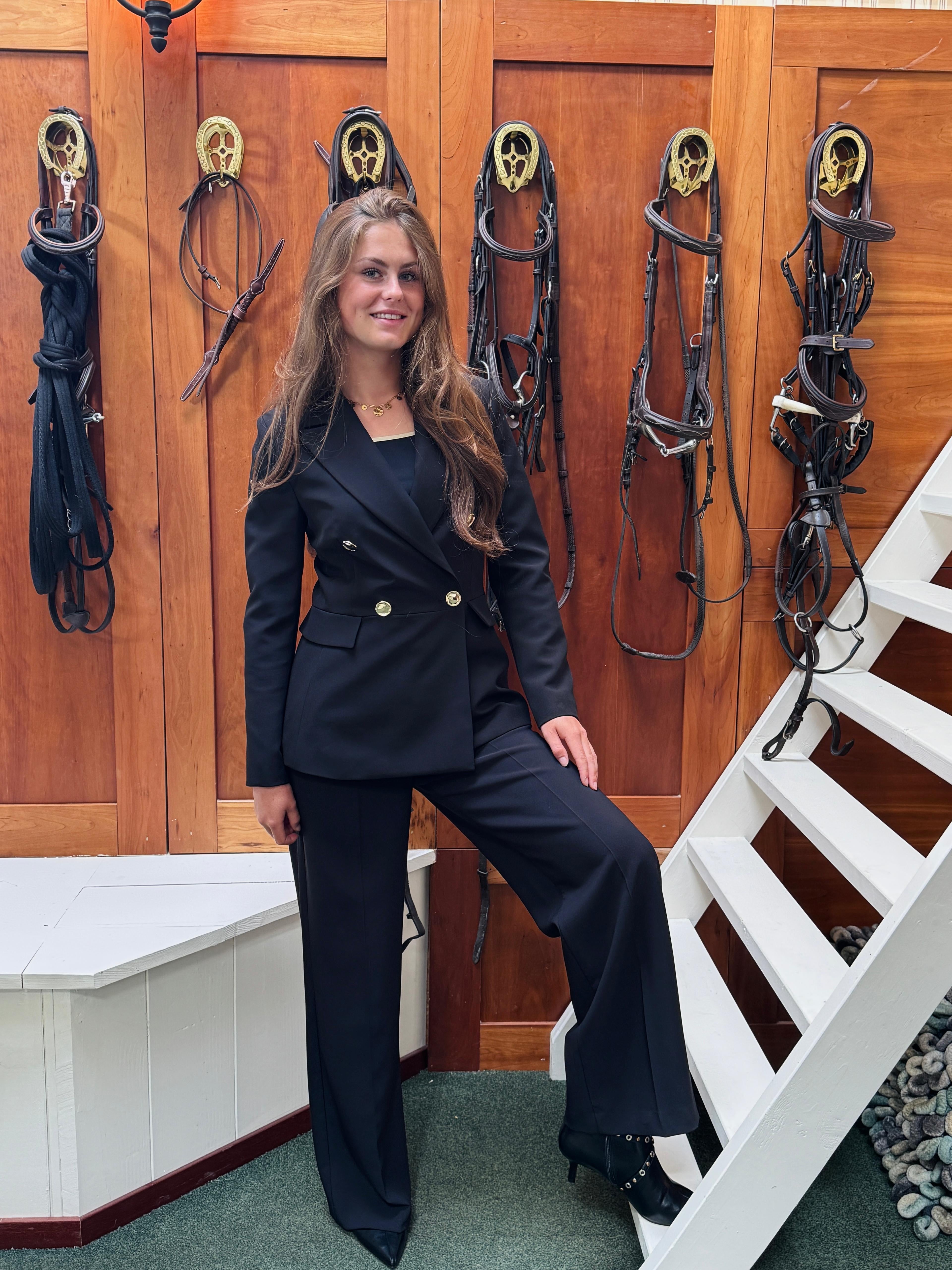 Rinascimento Black Elegant Pantalon