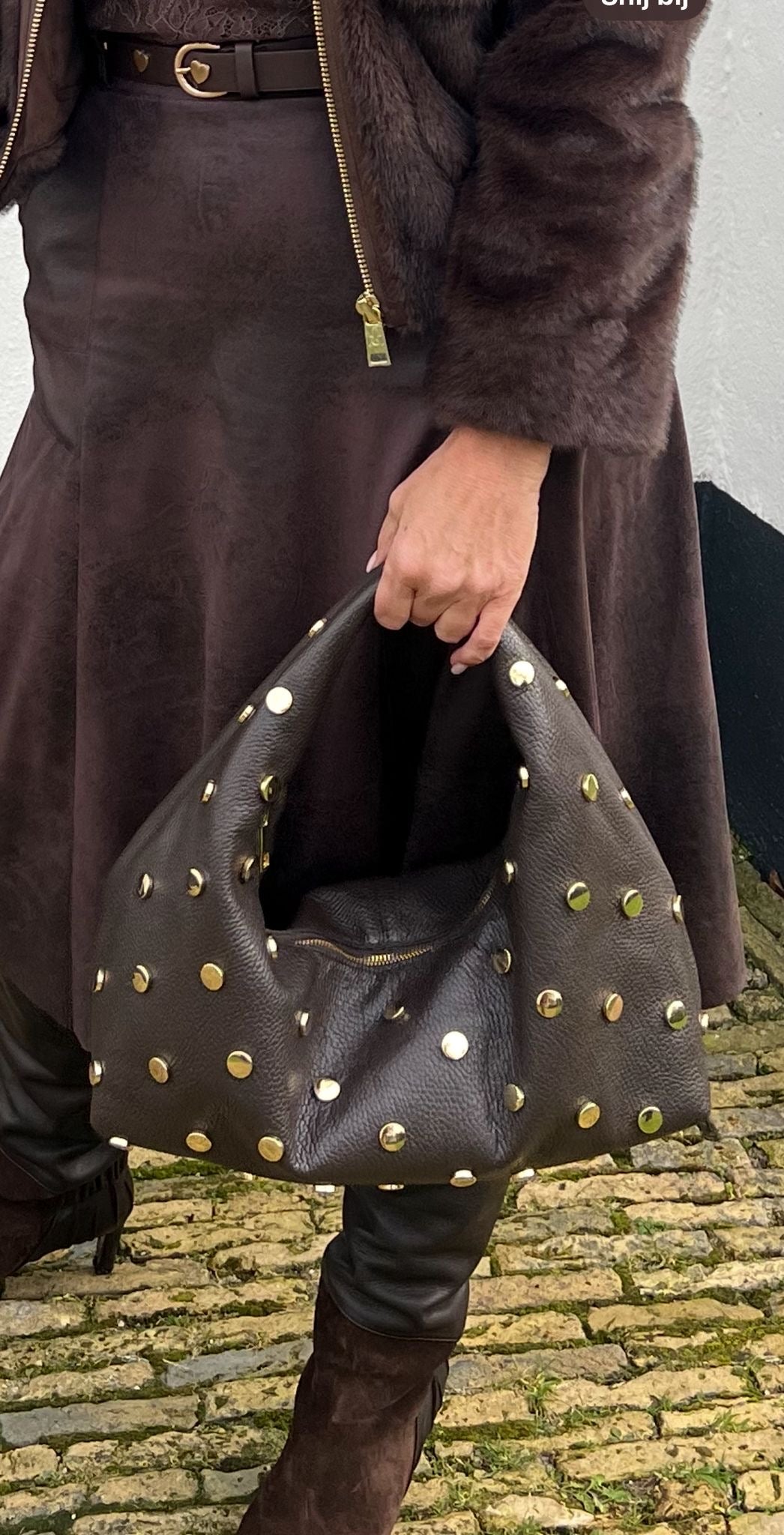 MVD Bold Brown Stud Bag