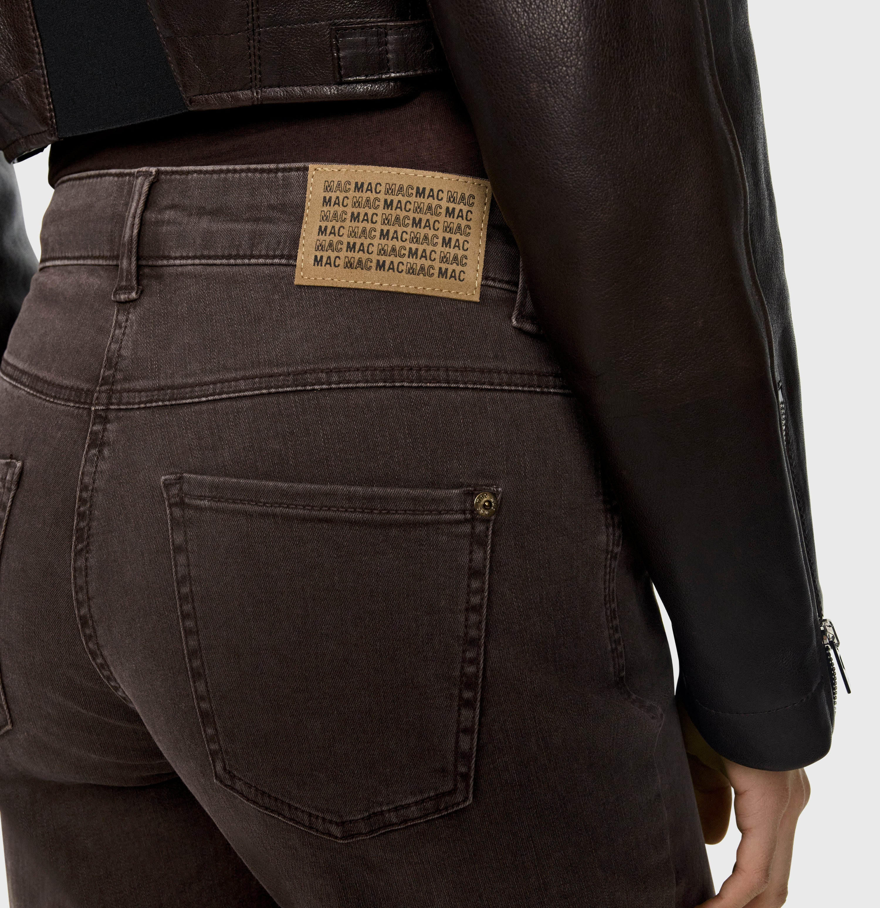MAC Wide Jeans – Brown Stone Wash