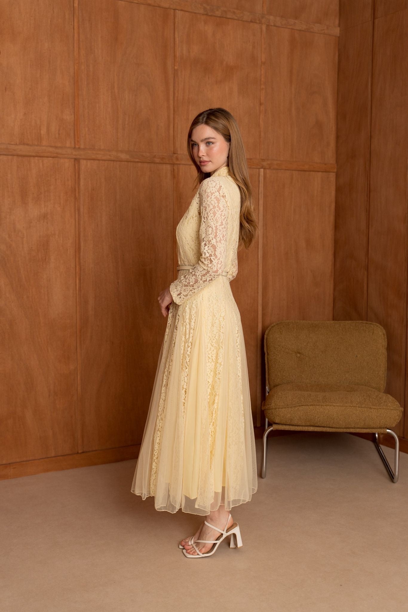 MVD Lace Dream Dress Butteryellow