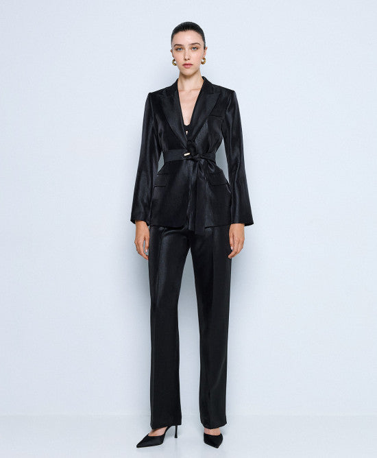 Access Tailored Blazer with Belt black