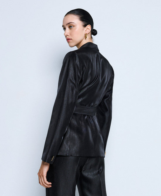 Access Tailored Blazer with Belt black