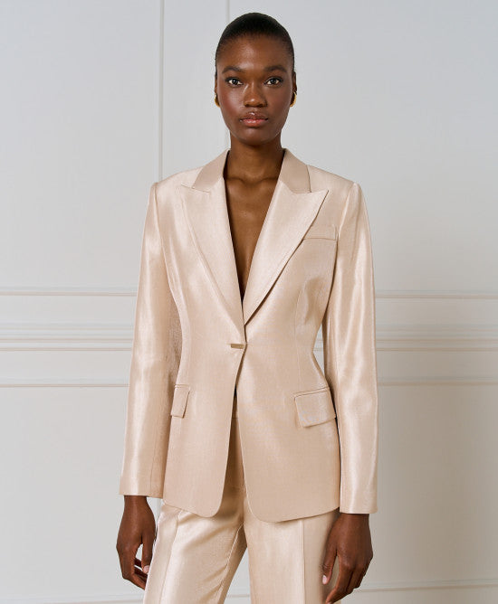 Access Tailored Blazer with Belt beige