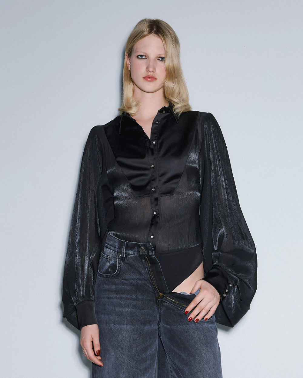 Access Body Blouse zwart