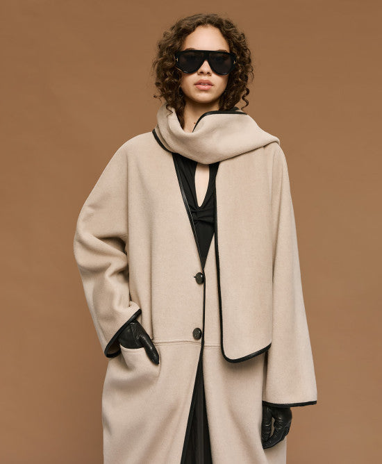 Access Lange Jas beige