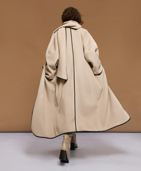 Access Lange Jas beige