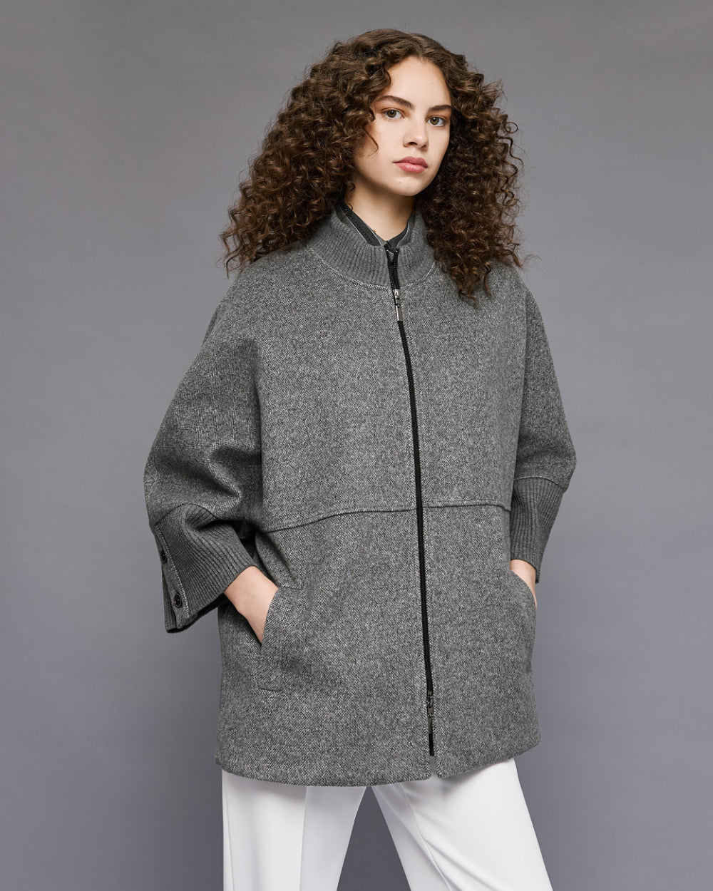 Access Oversized Jas met 3/4 Mouwen grijs