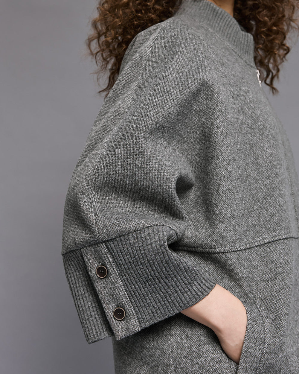 Access Oversized Jas met 3/4 Mouwen grijs