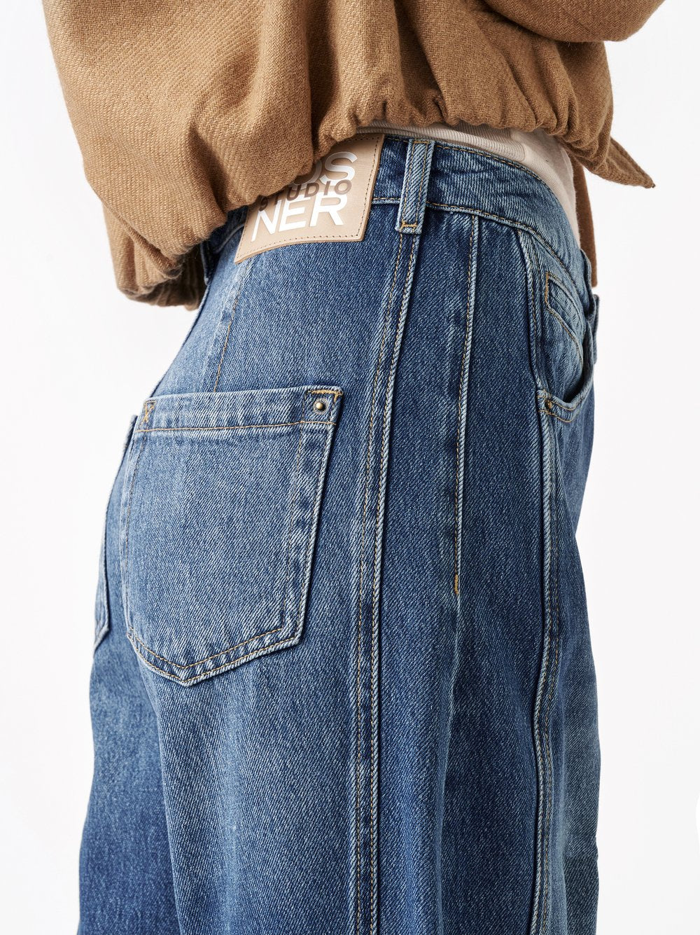 Rosner Mara Barrel-Fit Jeans