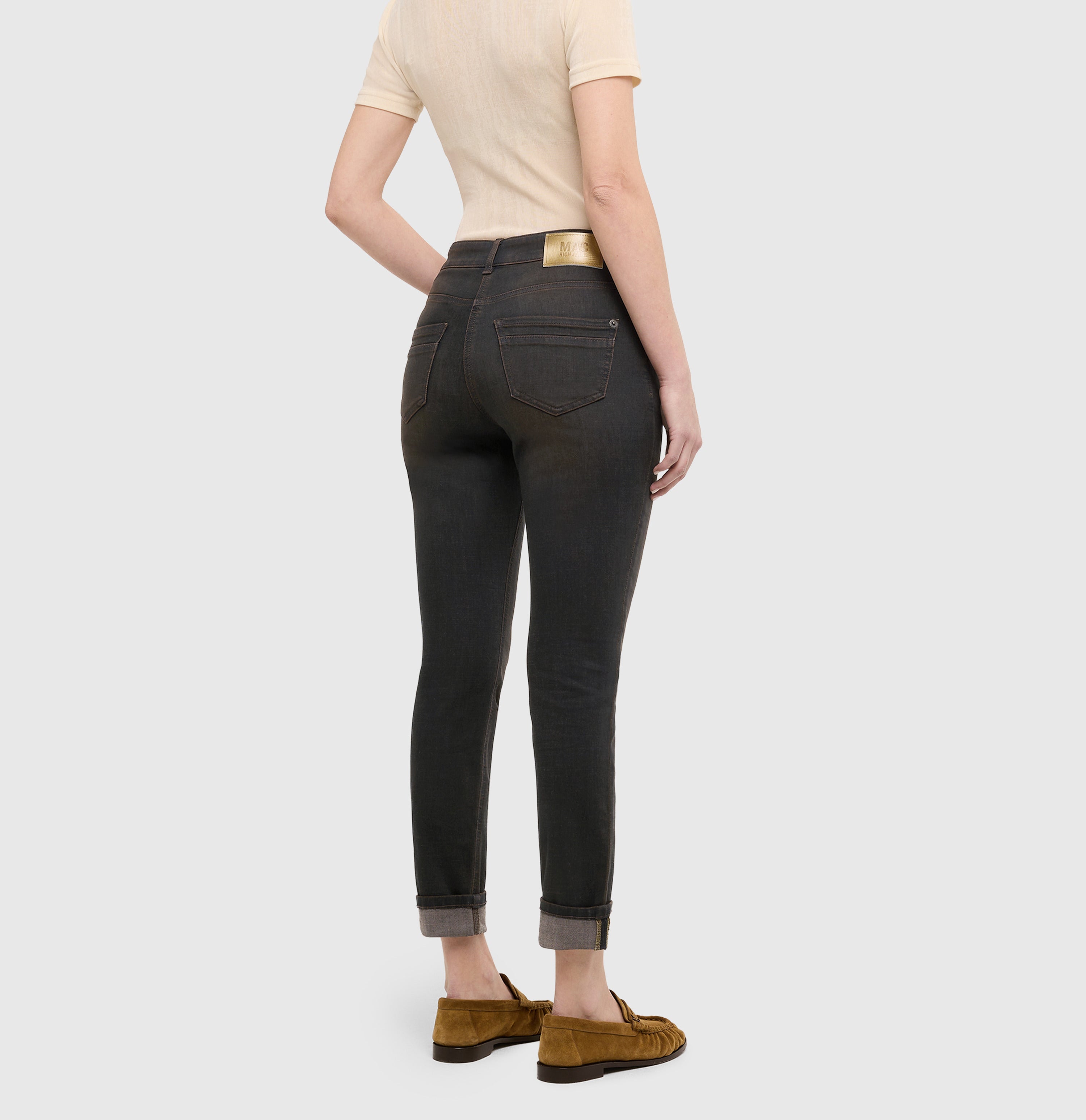 MAC Rich Slim Jeans Black Brown Used