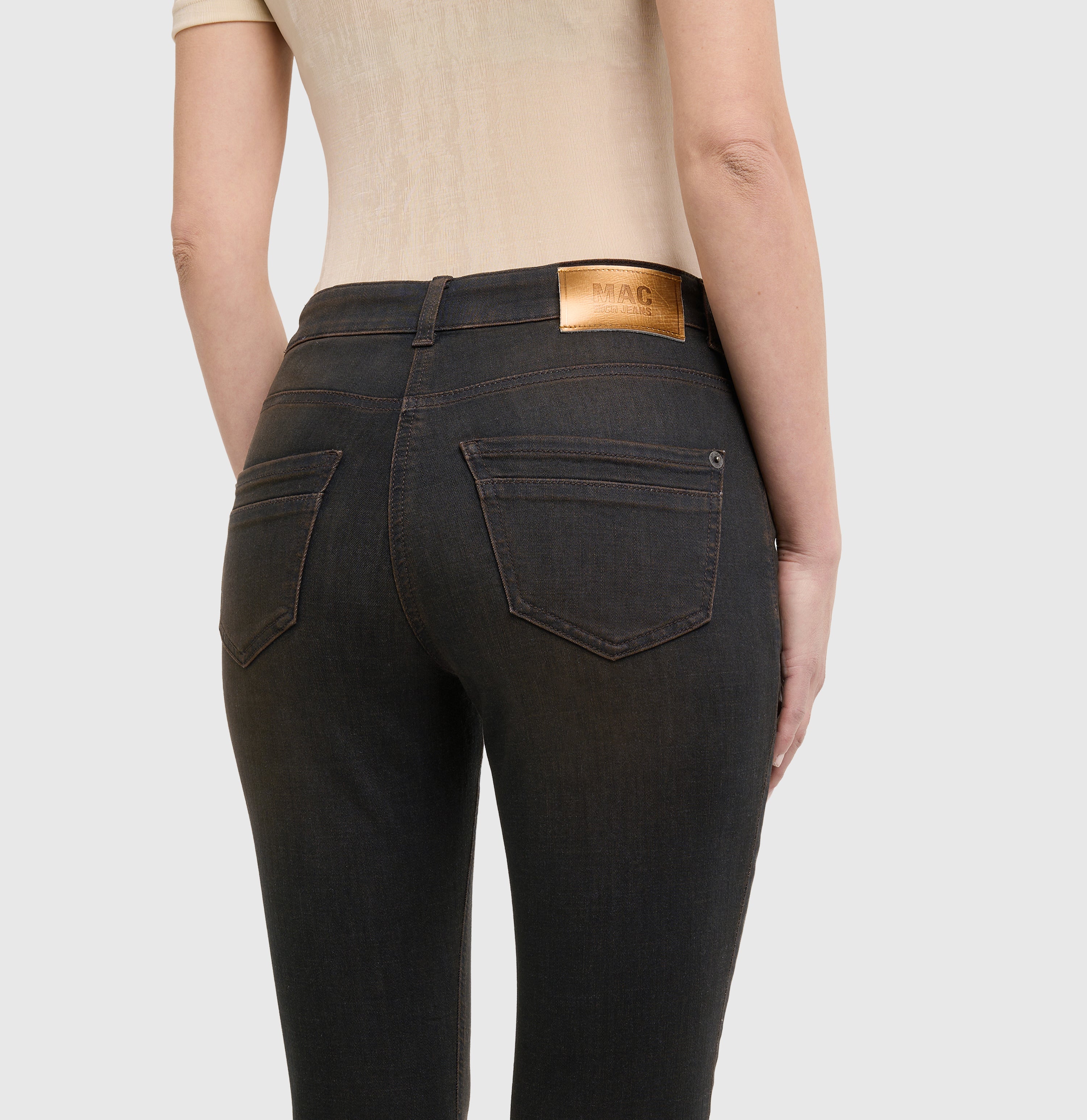 MAC Rich Slim Jeans Black Brown Used