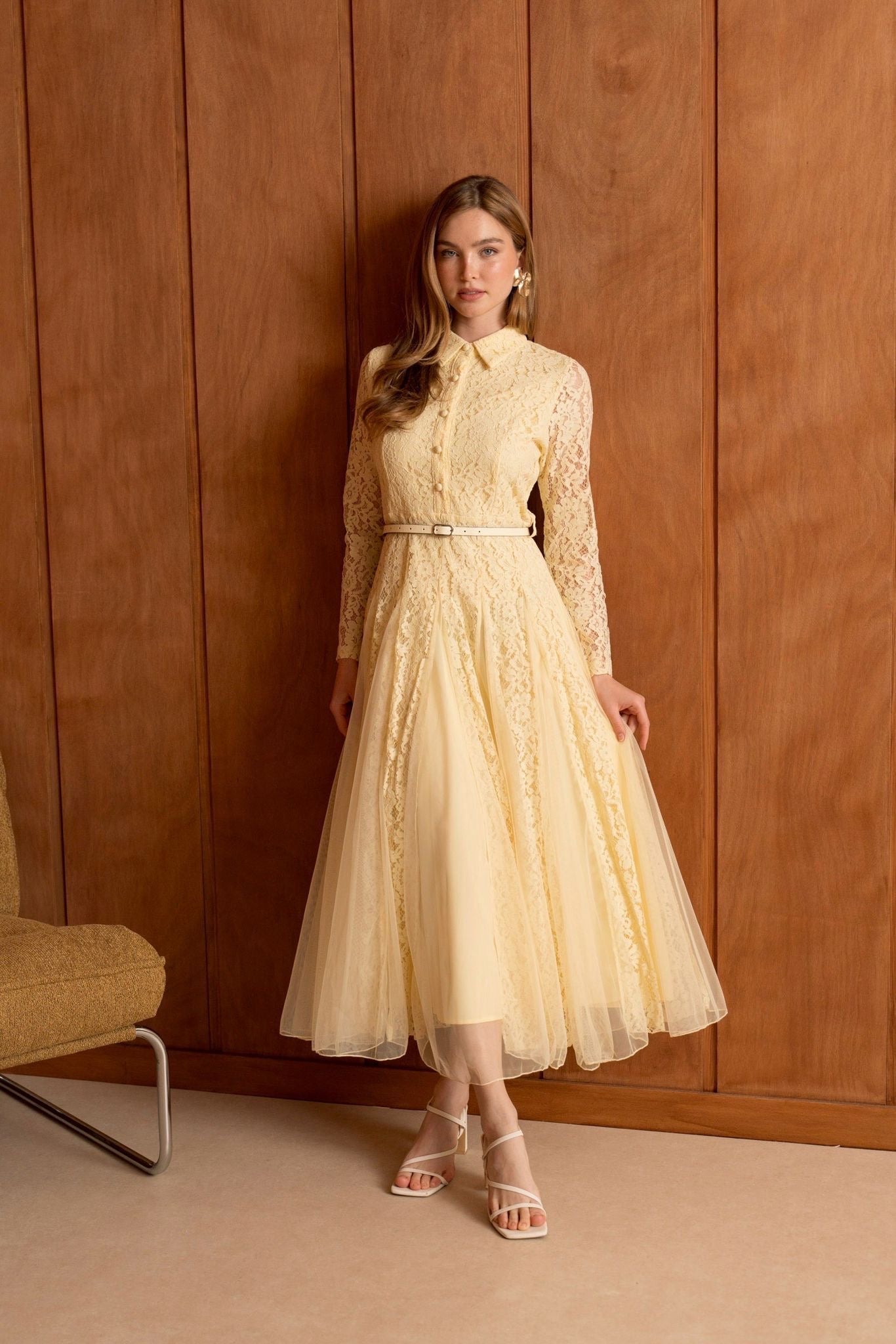 MVD Lace Dream Dress Butteryellow