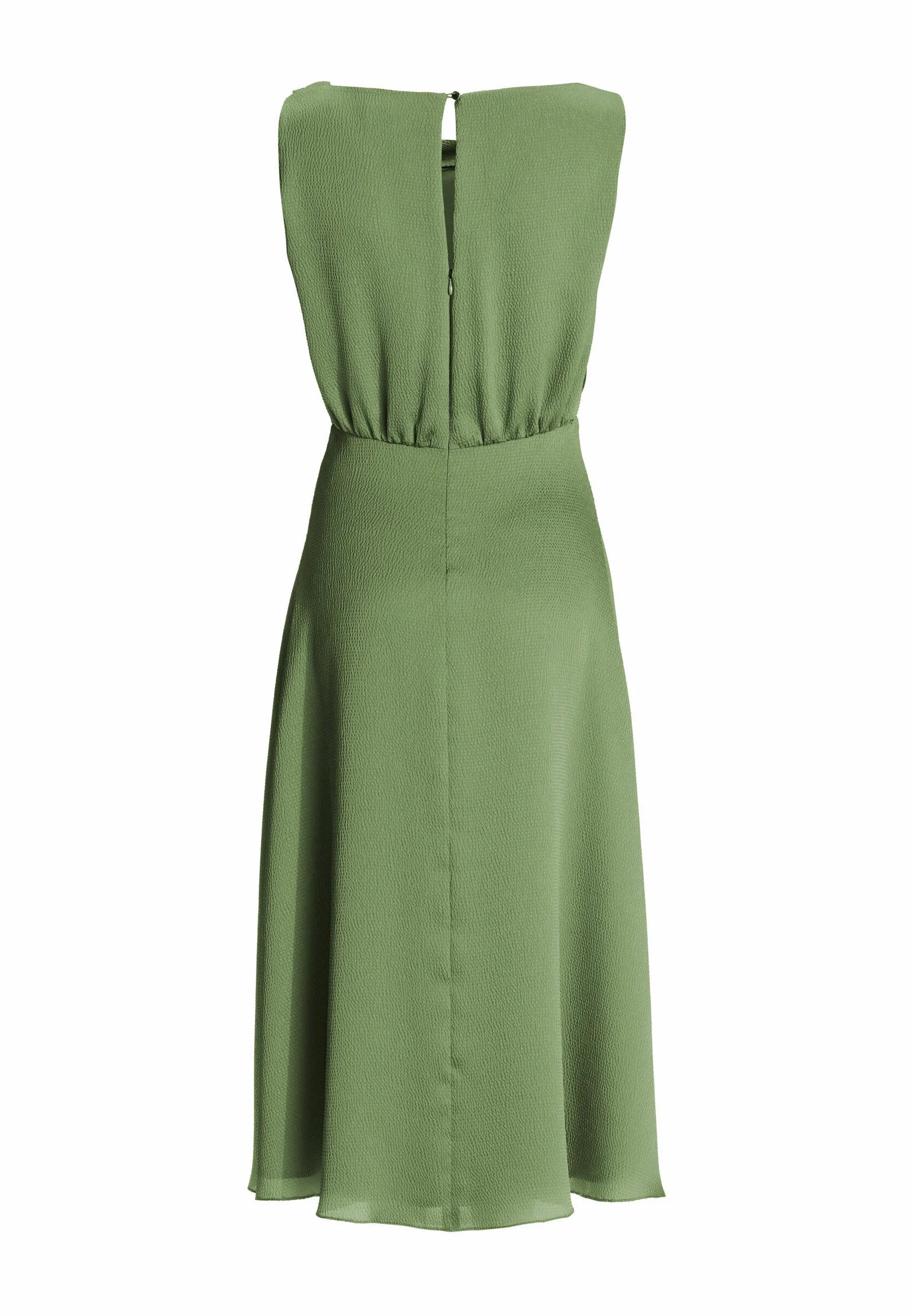 Swing Satin Waterfall Jurk Matcha