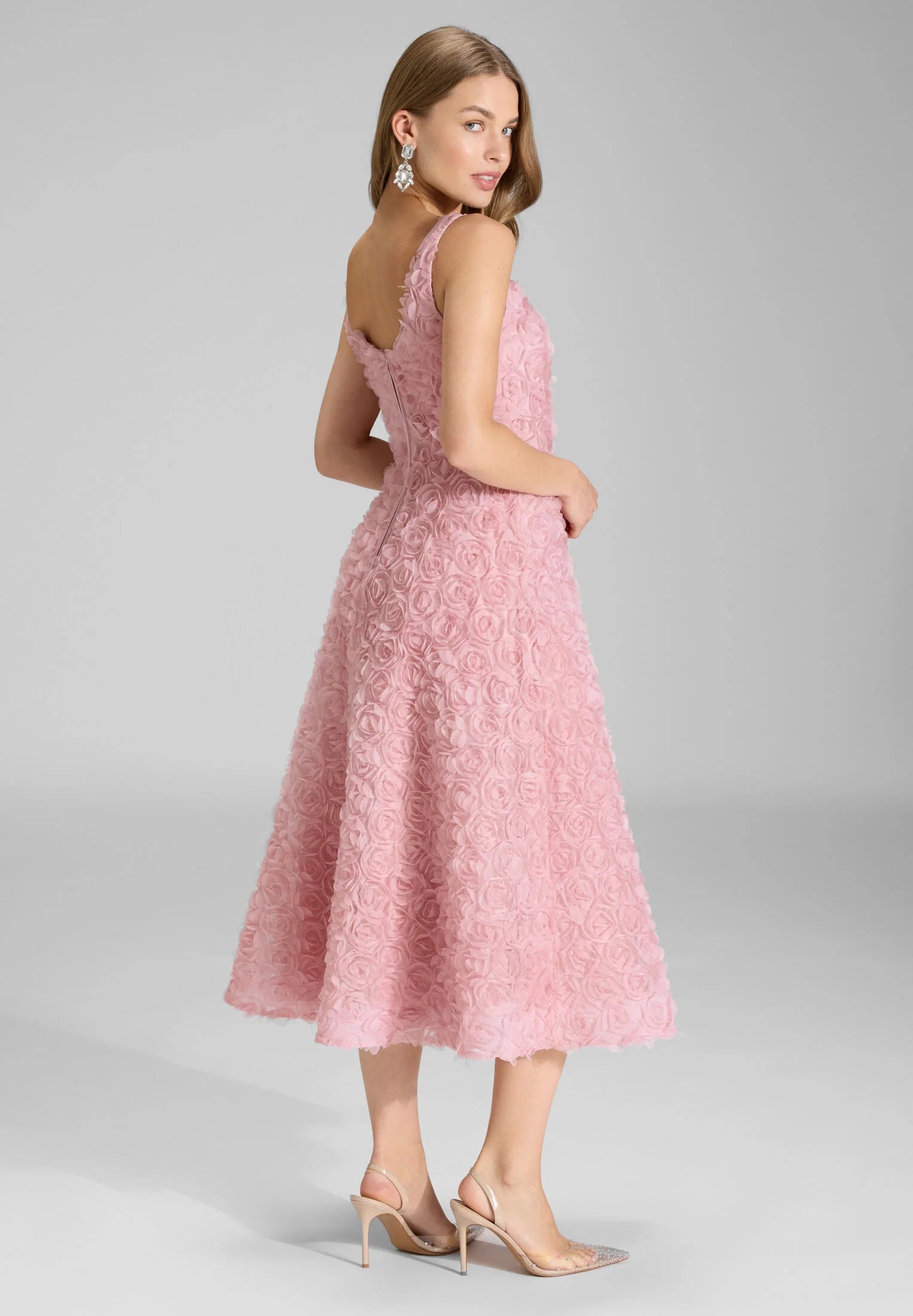 Swing Romantic Rose Midi Jurk