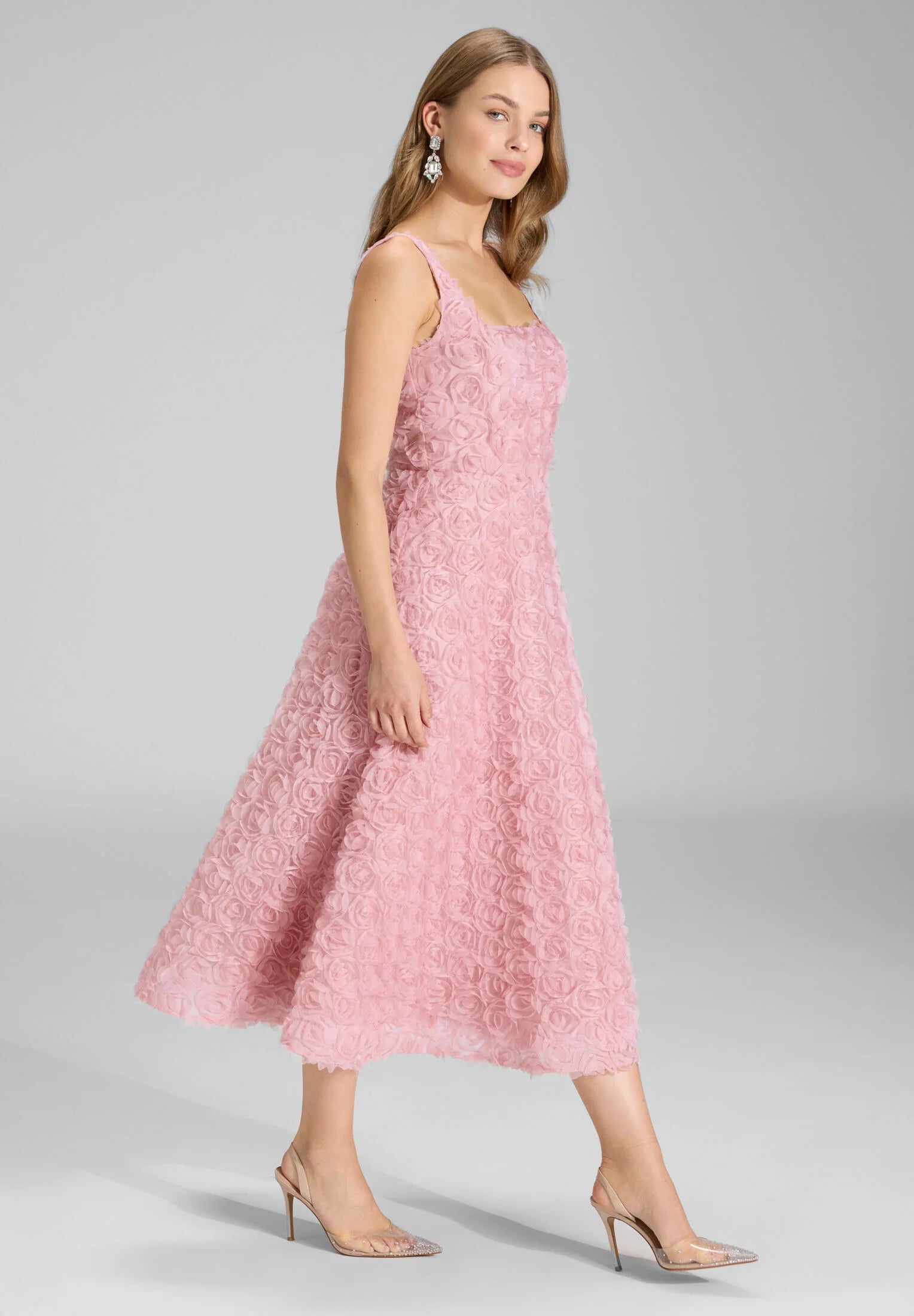 Swing Romantic Rose Midi Jurk