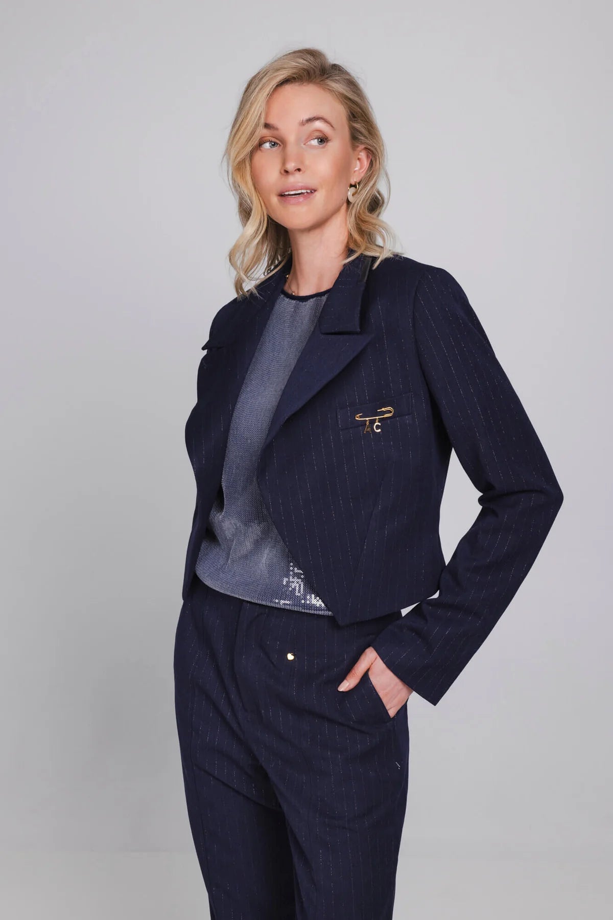 Accentil Ismena Blazer Midnight Blue