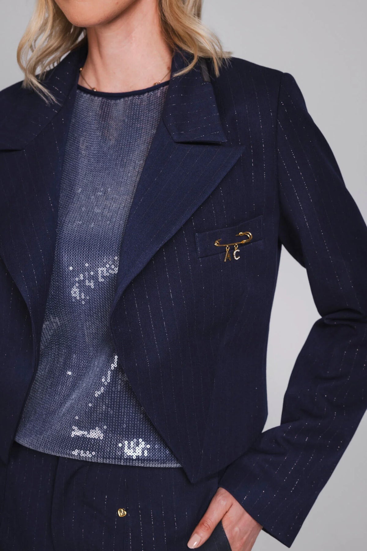 Accentil Ismena Blazer Midnight Blue