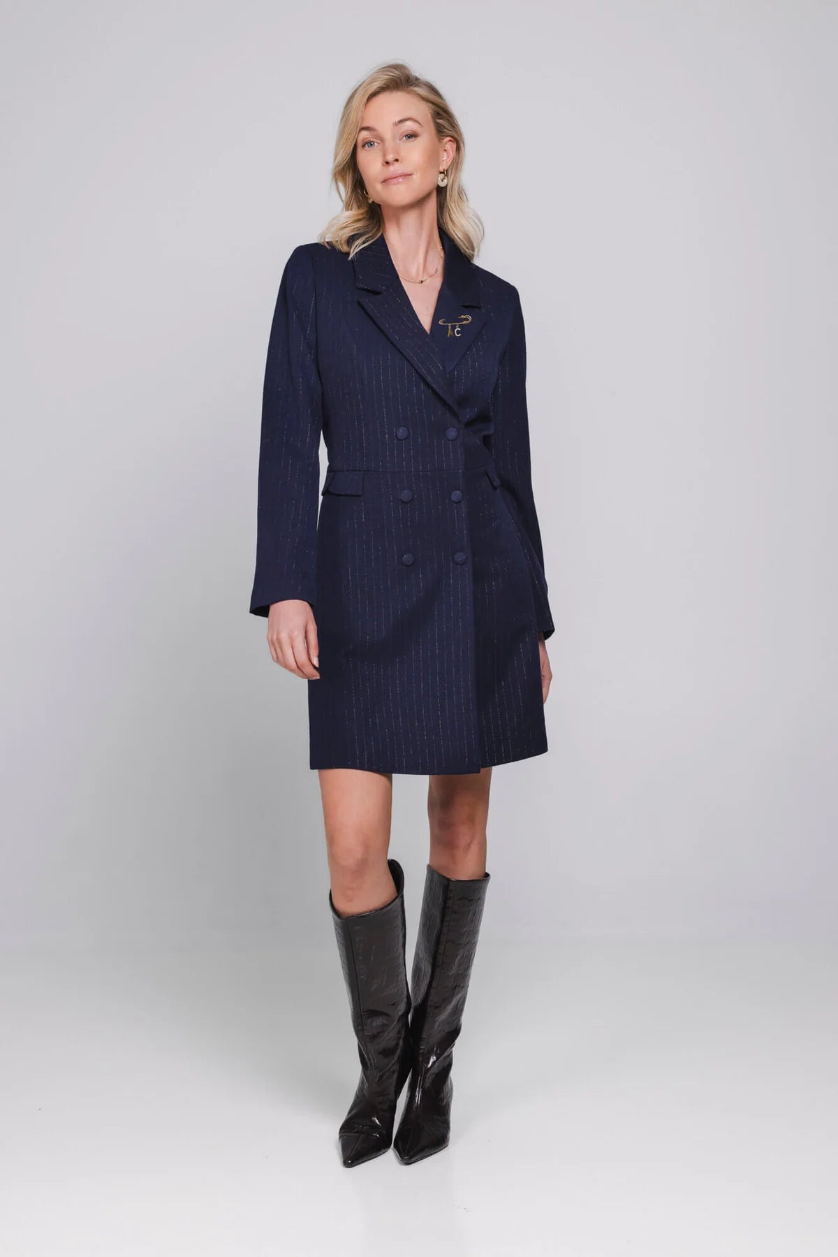 Accentil Ivanna Dress Midnight Blue